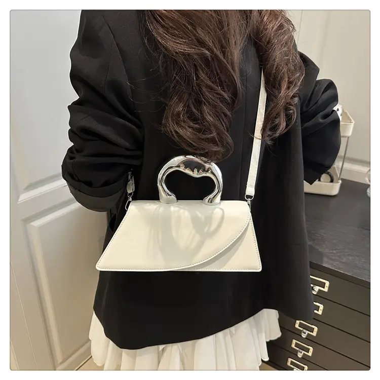French Style Black Square Crossbody Bag for Women — feature 25