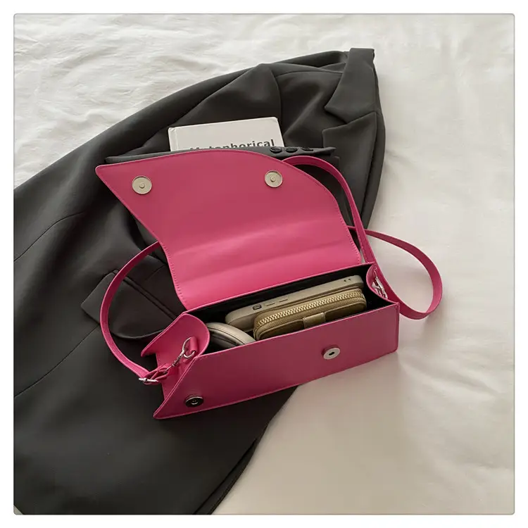 French Style Black Square Crossbody Bag for Women — feature 30