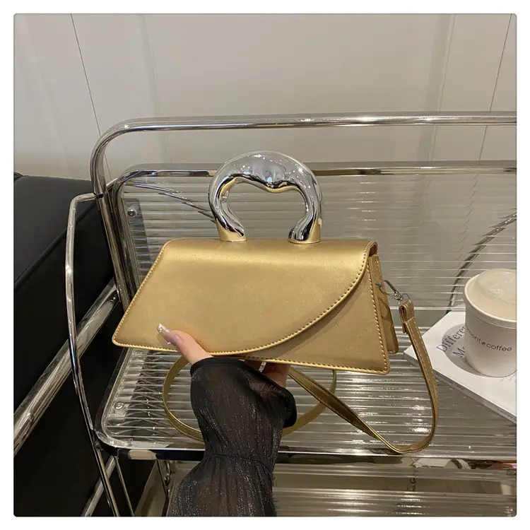 French Style Black Square Crossbody Bag for Women — feature 35