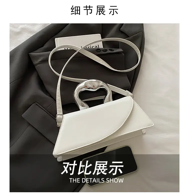 French Style Black Square Crossbody Bag for Women — feature 4