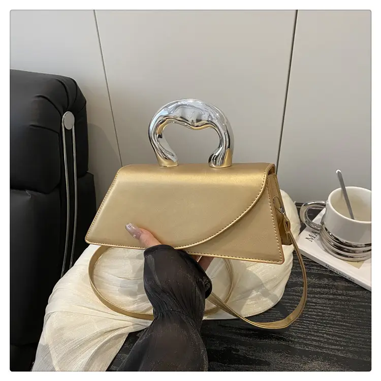 French Style Black Square Crossbody Bag for Women — feature 41