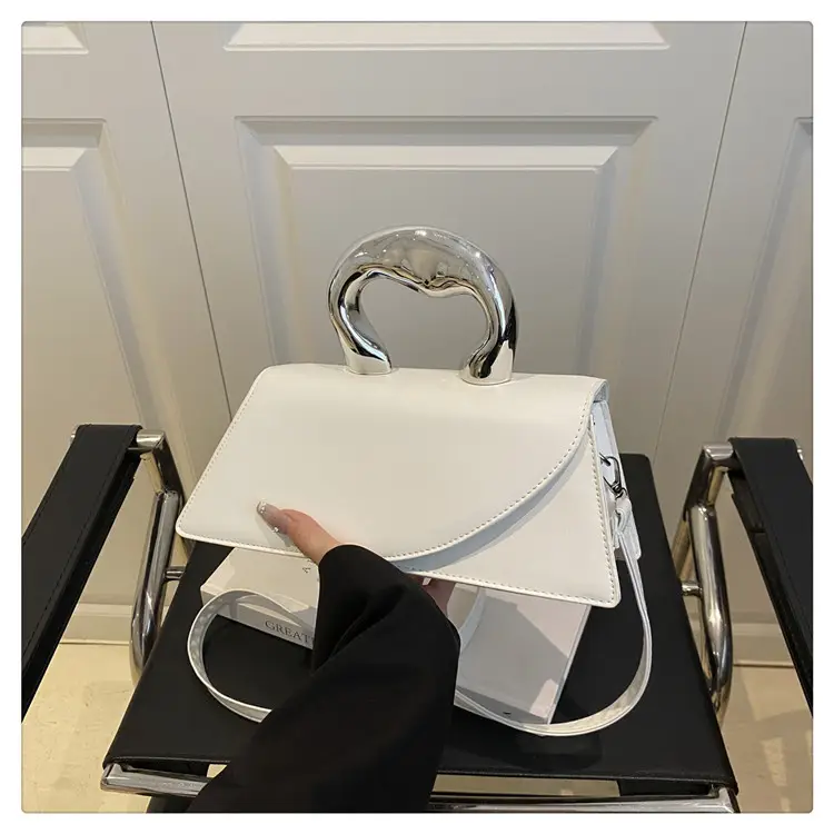 French Style Black Square Crossbody Bag for Women — feature 49