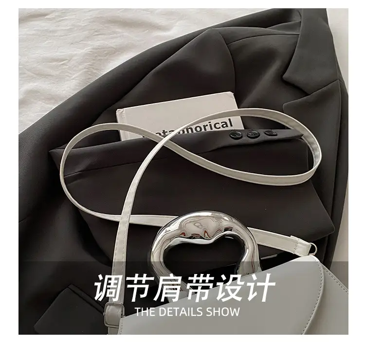 French Style Black Square Crossbody Bag for Women — feature 8