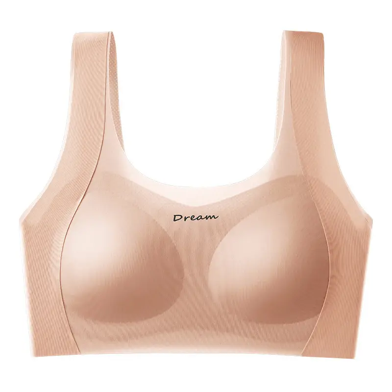 Summer New Style Seamless Bra for Adolescent Girls, Breathable, Comfortable and Skin-Friendly Girls' Underwear, Anti-Bump Vest