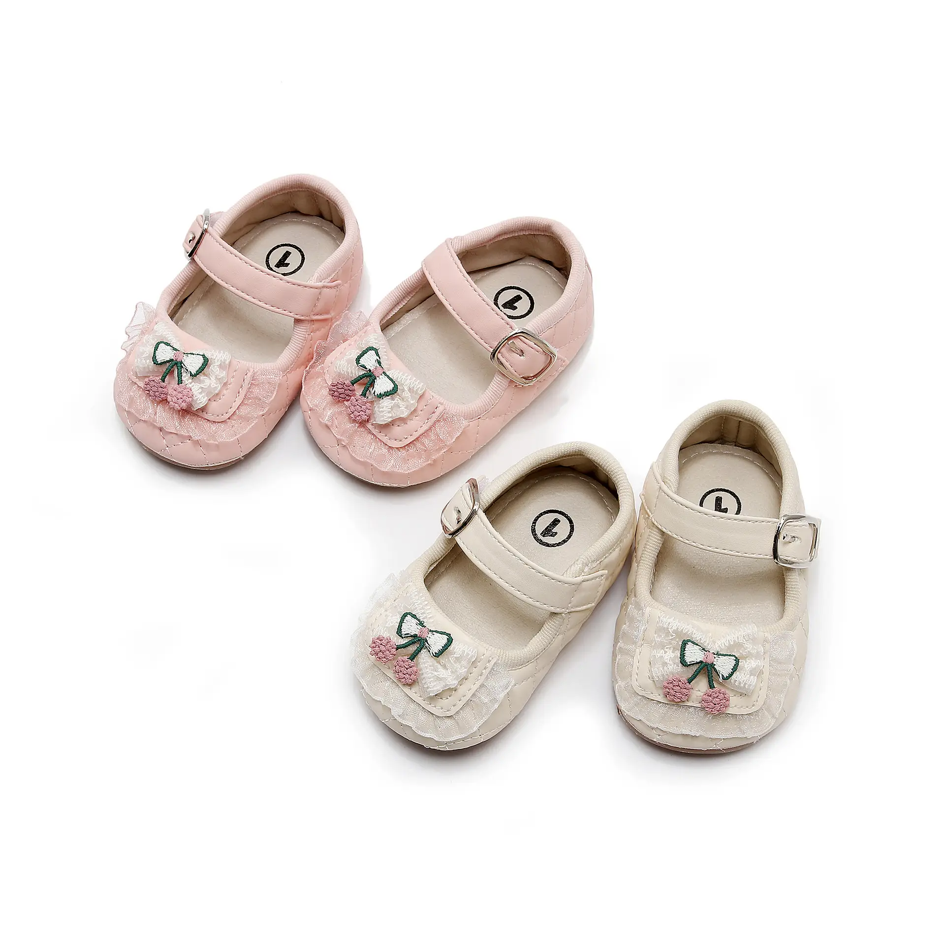 Baby Shoes Pink Bow 0-1 Year Old Cotton Non-Fall