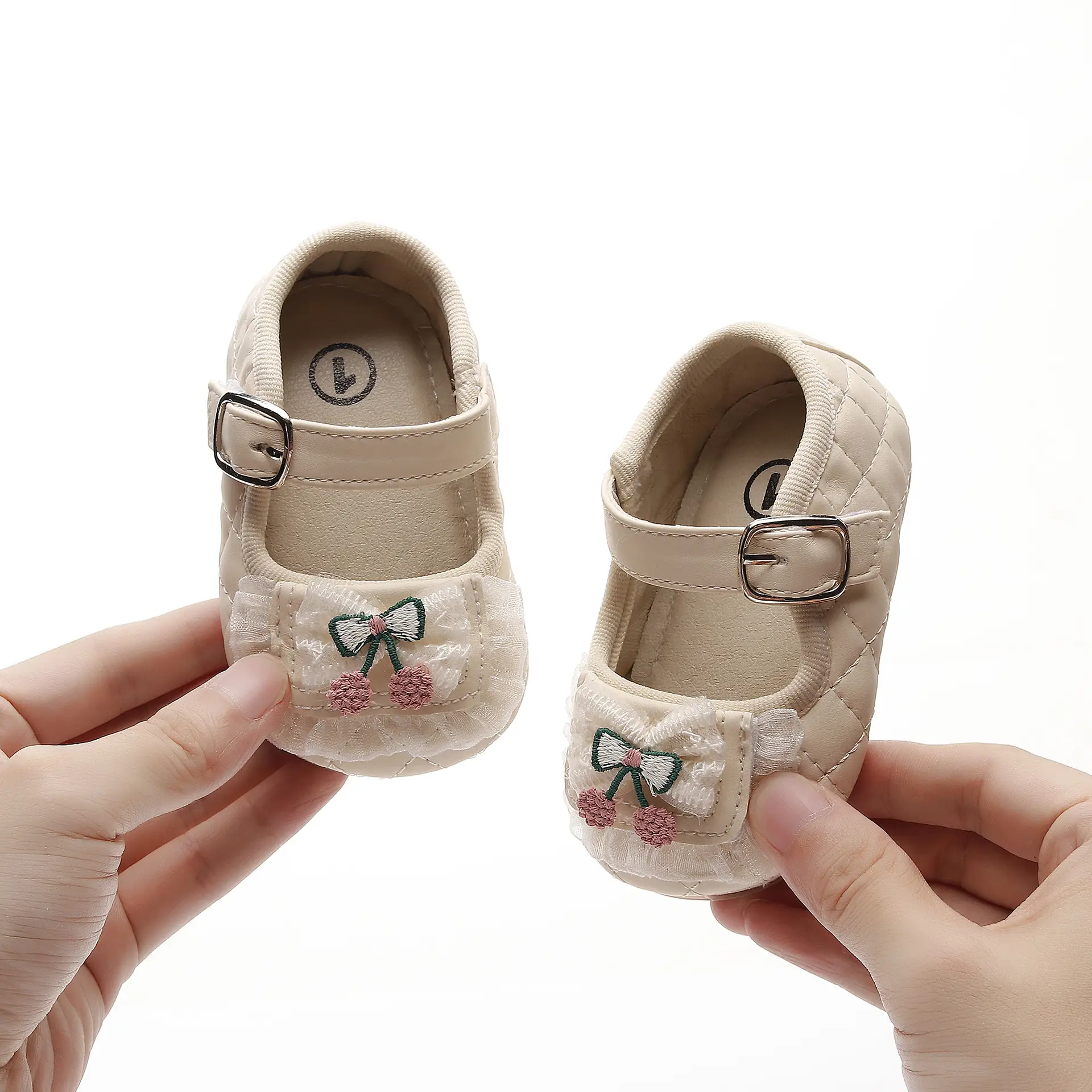 Baby Shoes Pink Bow 0-1 Year Old Cotton Non-Fall — feature 2