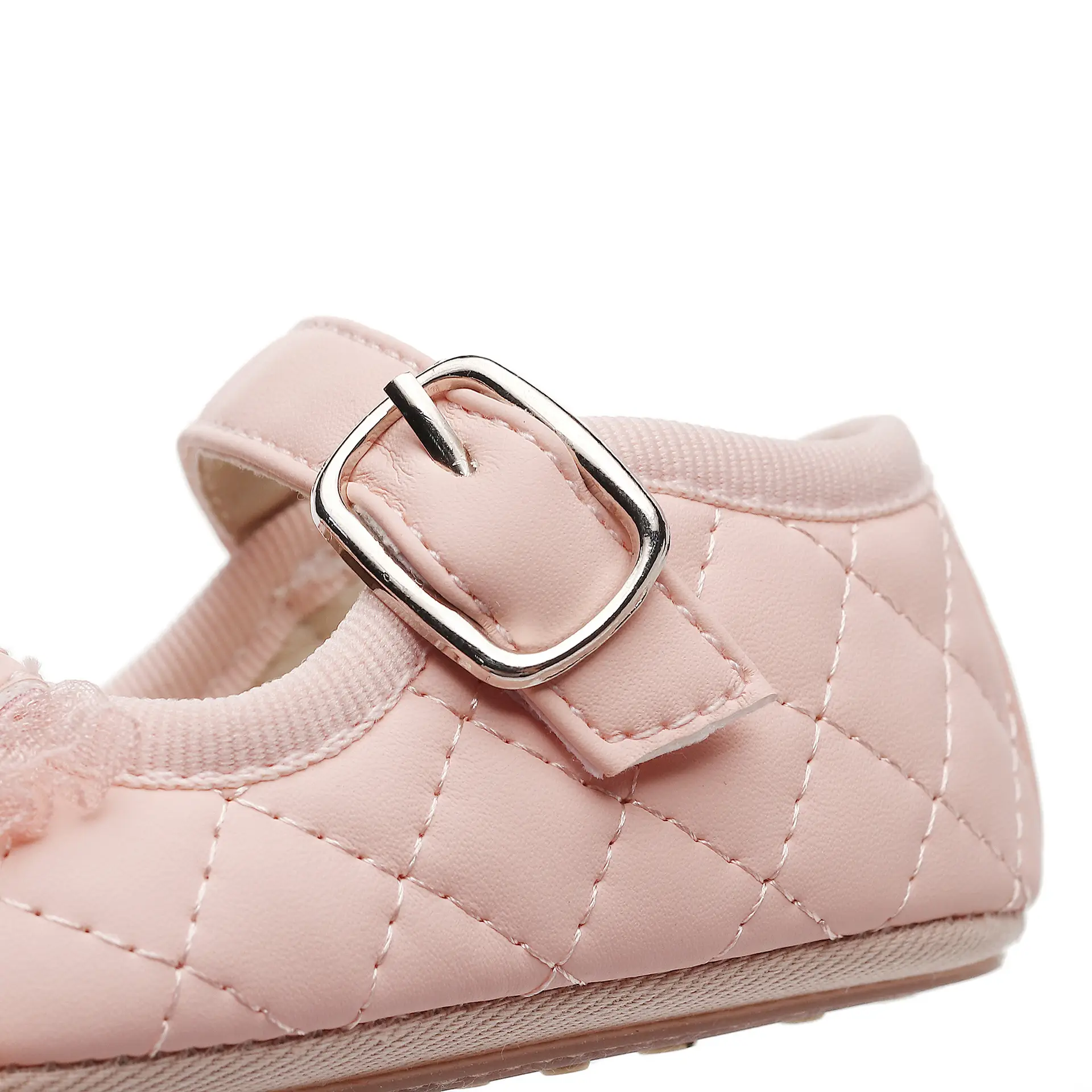 Baby Shoes Pink Bow 0-1 Year Old Cotton Non-Fall — feature 5
