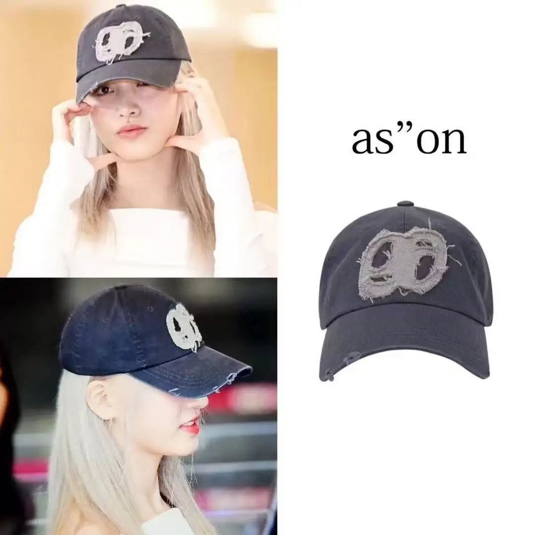 Women Distressed Baseball Caps with Duckbill Design - Image 11