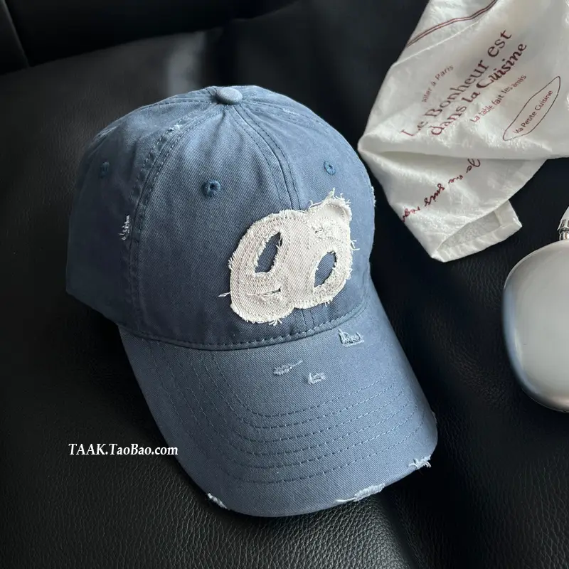 Women Distressed Baseball Caps with Duckbill Design — feature 10