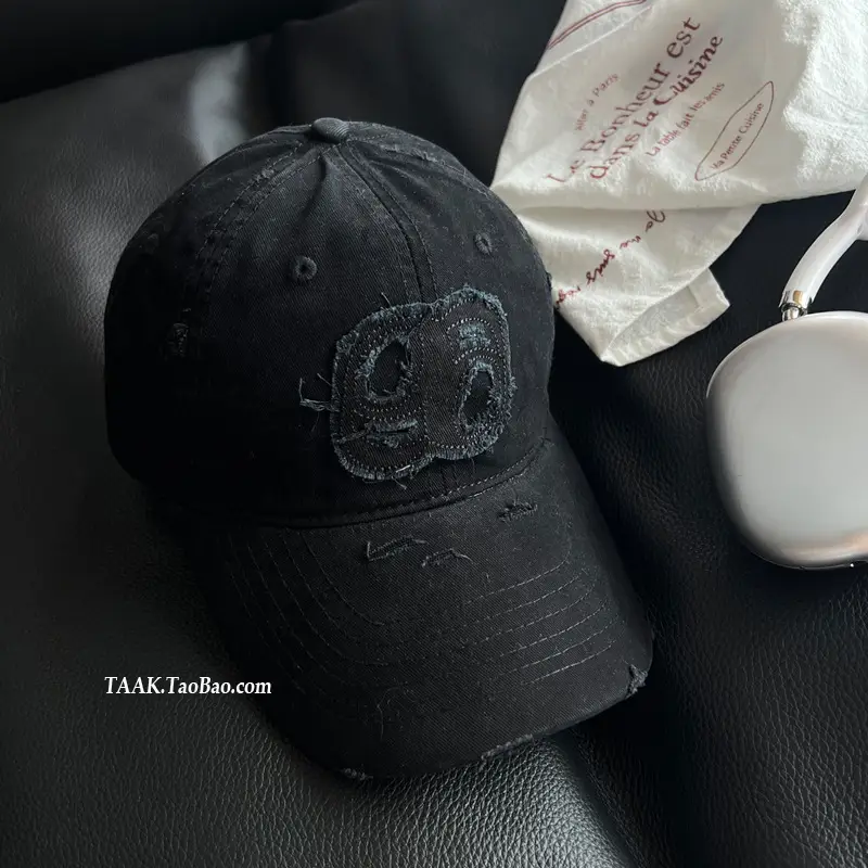 Women Distressed Baseball Caps with Duckbill Design — feature 3