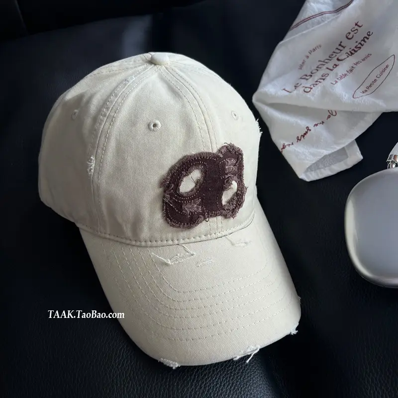 Women Distressed Baseball Caps with Duckbill Design — feature 4