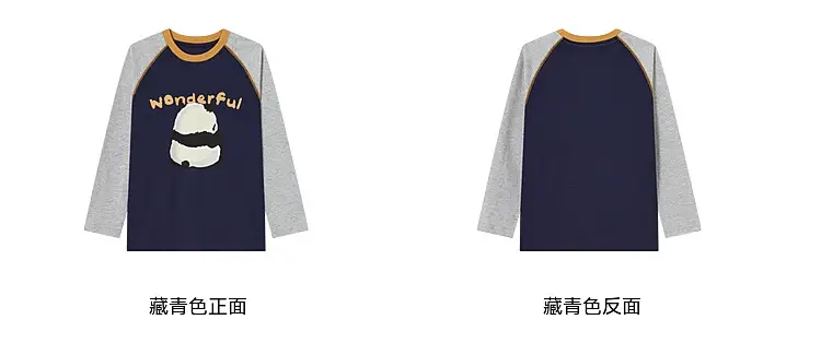 Boys Long Sleeve T-Shirt Panda Print 2026 Spring — feature 48