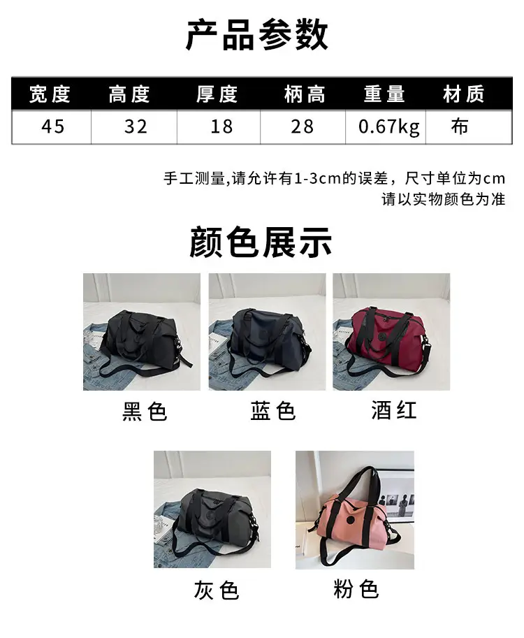Lightweight Business Travel Bag Large Capacity Grey — feature 3