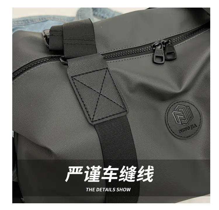 Lightweight Business Travel Bag Large Capacity Grey — feature 5