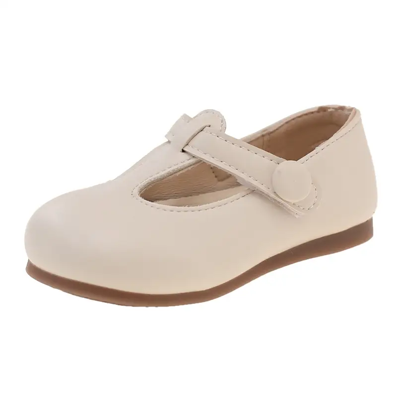 Spring and Autum Baby Girl Shoes 0-1-3 Years Old Princess Flats Baby Small Leather Shoes Non-Slip Soft Sole Toddler Shoes