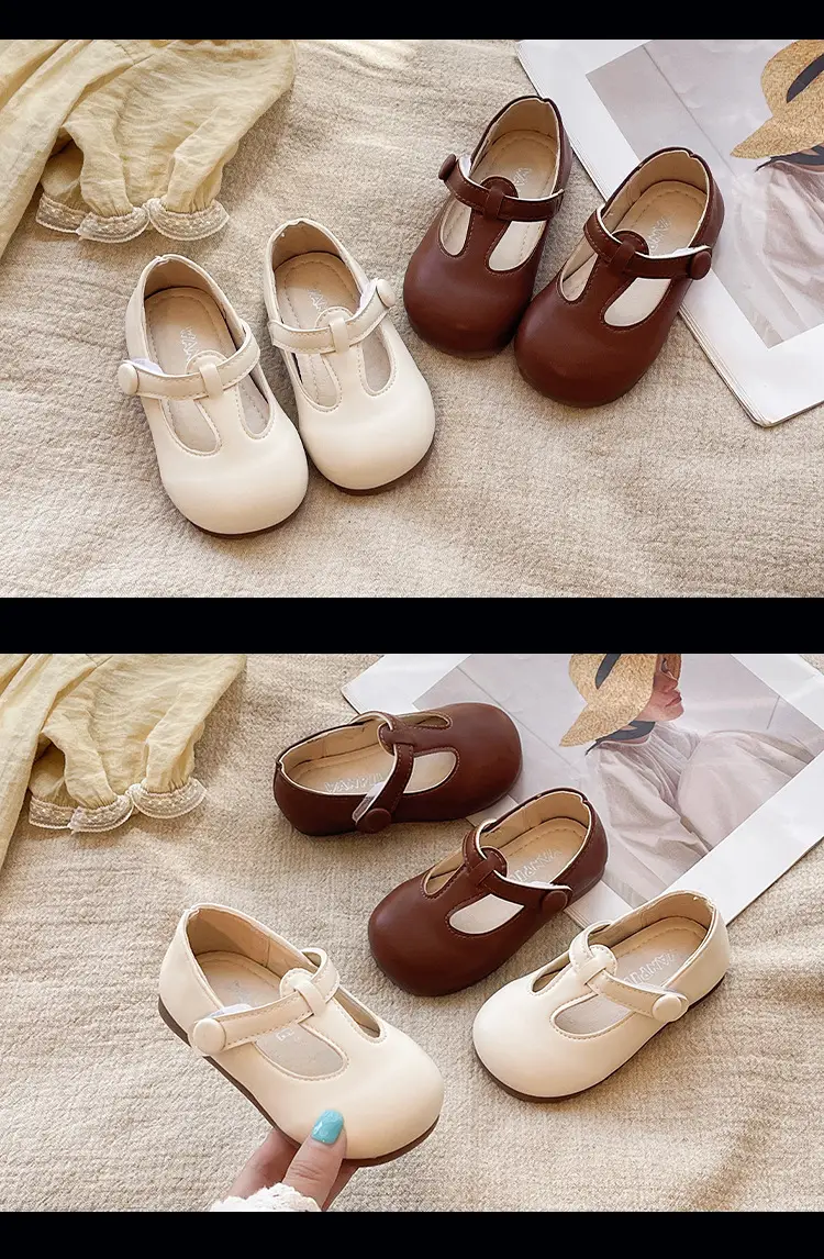 Spring and Autum Baby Girl Shoes 0-1-3 Years Old Princess Flats Baby Small Leather Shoes Non-Slip Soft Sole Toddler Shoes — feature 11