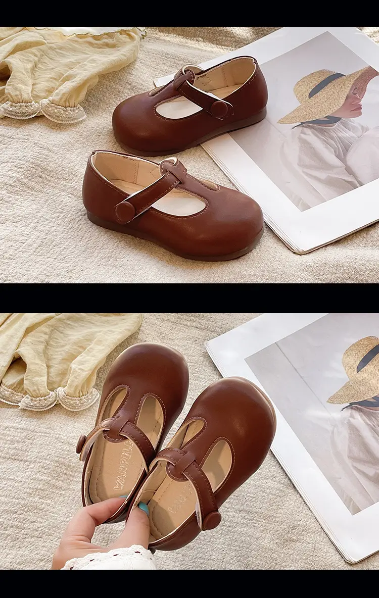 Spring and Autum Baby Girl Shoes 0-1-3 Years Old Princess Flats Baby Small Leather Shoes Non-Slip Soft Sole Toddler Shoes — feature 14