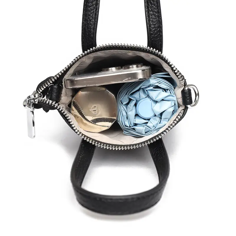 Black Crossbody Phone Coin Bag for Women