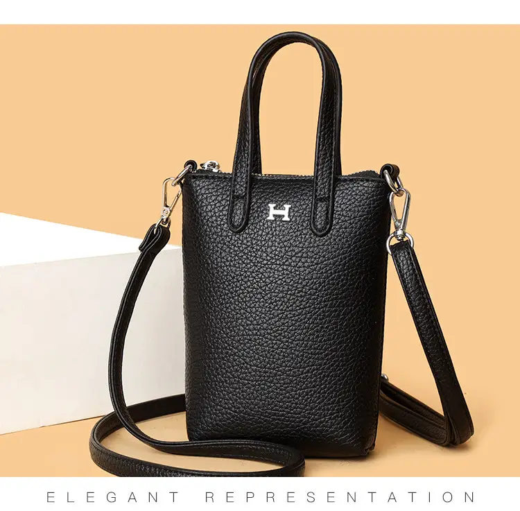 Black Crossbody Phone Coin Bag for Women — feature 15