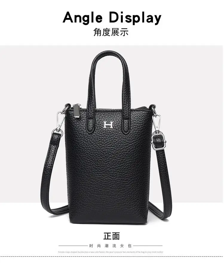 Black Crossbody Phone Coin Bag for Women — feature 17