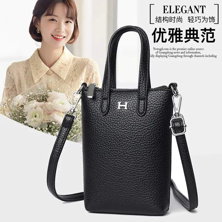 Black Crossbody Phone Coin Bag for Women — feature 3