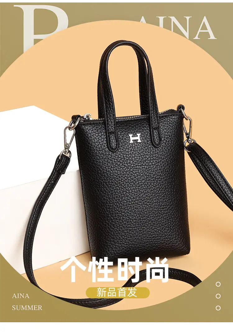 Black Crossbody Phone Coin Bag for Women — feature 4