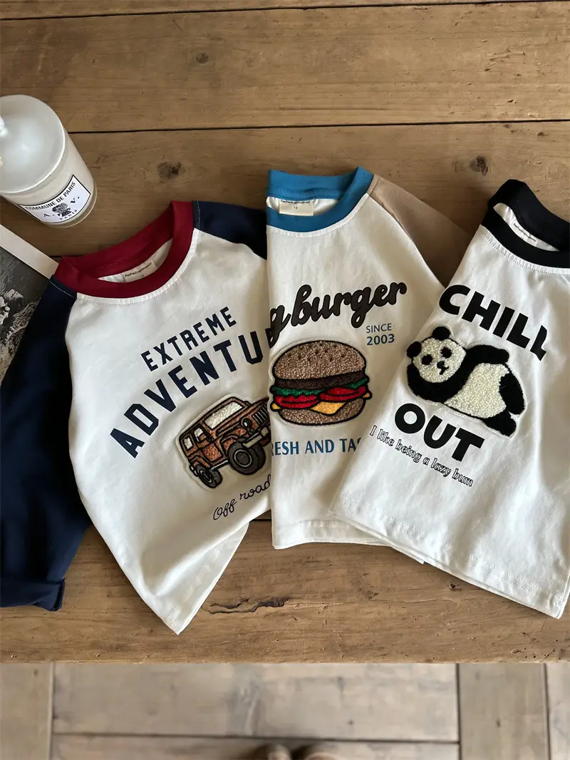 Children Cotton T-Shirt White Black Cartoon Extreme Adventure — feature 10
