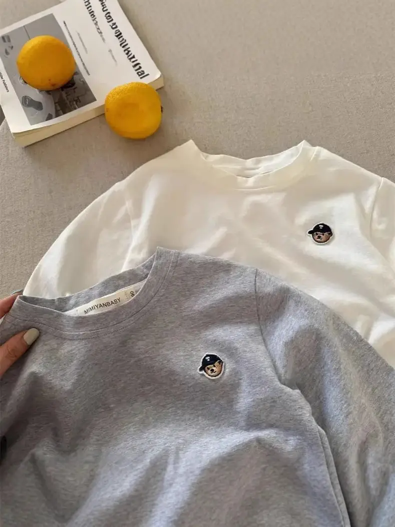 Boys Long Sleeve White T-Shirt 2026 Spring Autumn - Image 8