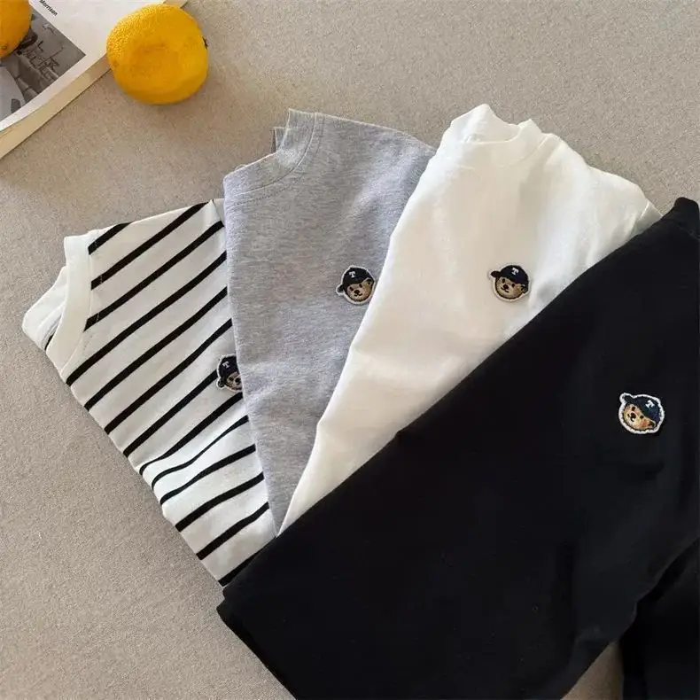 Boys Long Sleeve White T-Shirt 2026 Spring Autumn — feature 15