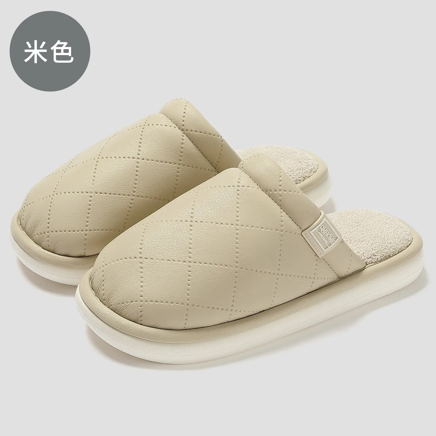 Women Cotton Slippers Waterproof Warm Indoor Winter - Image 2