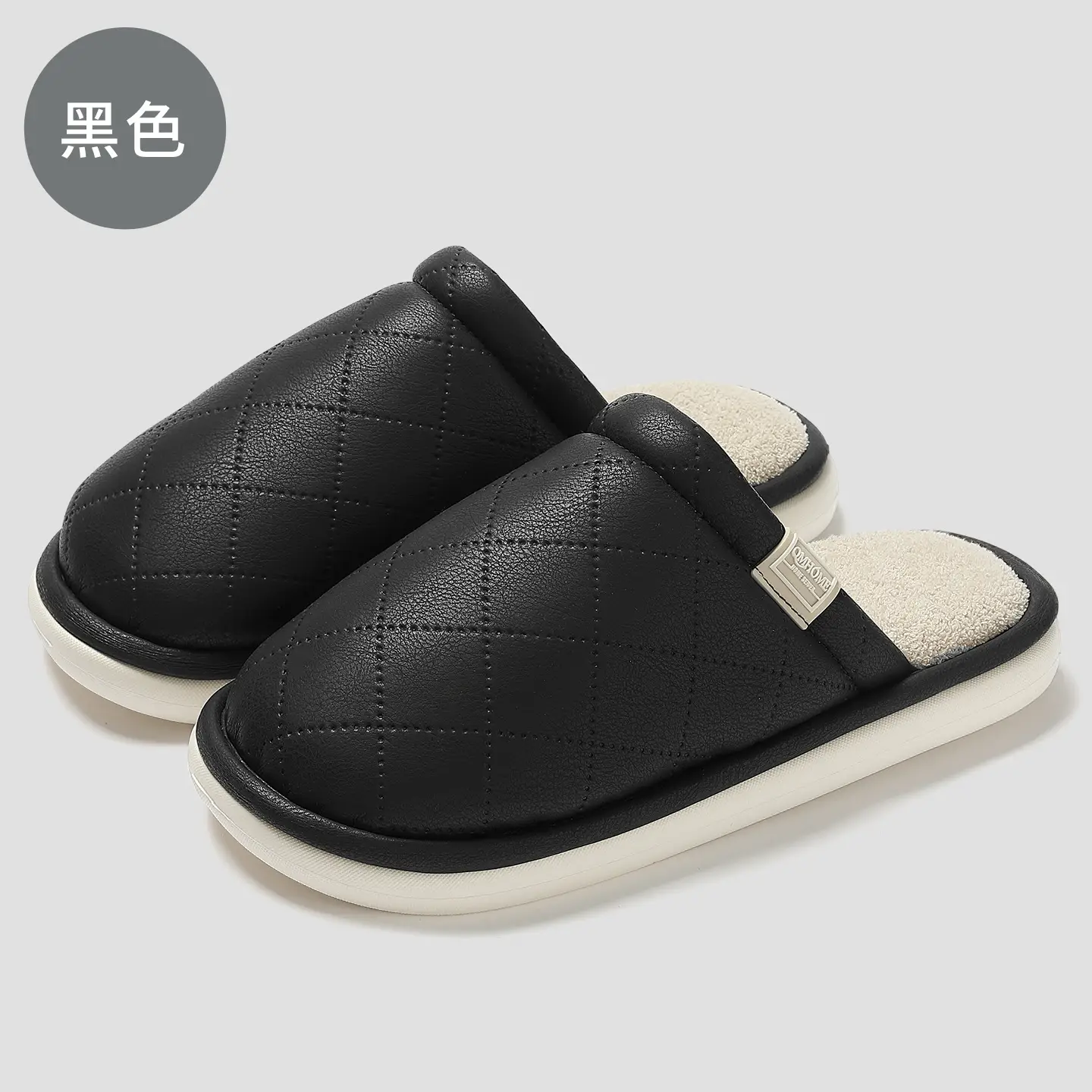 Women Cotton Slippers Waterproof Warm Indoor Winter - Image 4