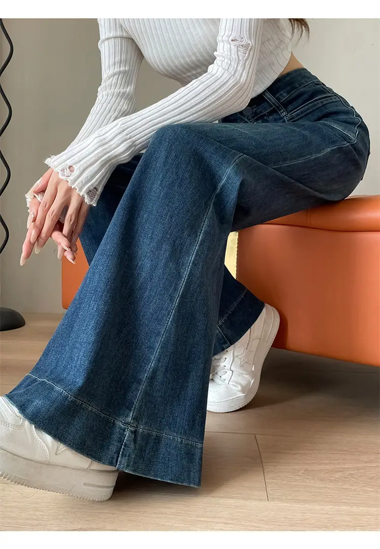 Dark Blue Wide Leg Jeans Women Summer 2025 — feature 18