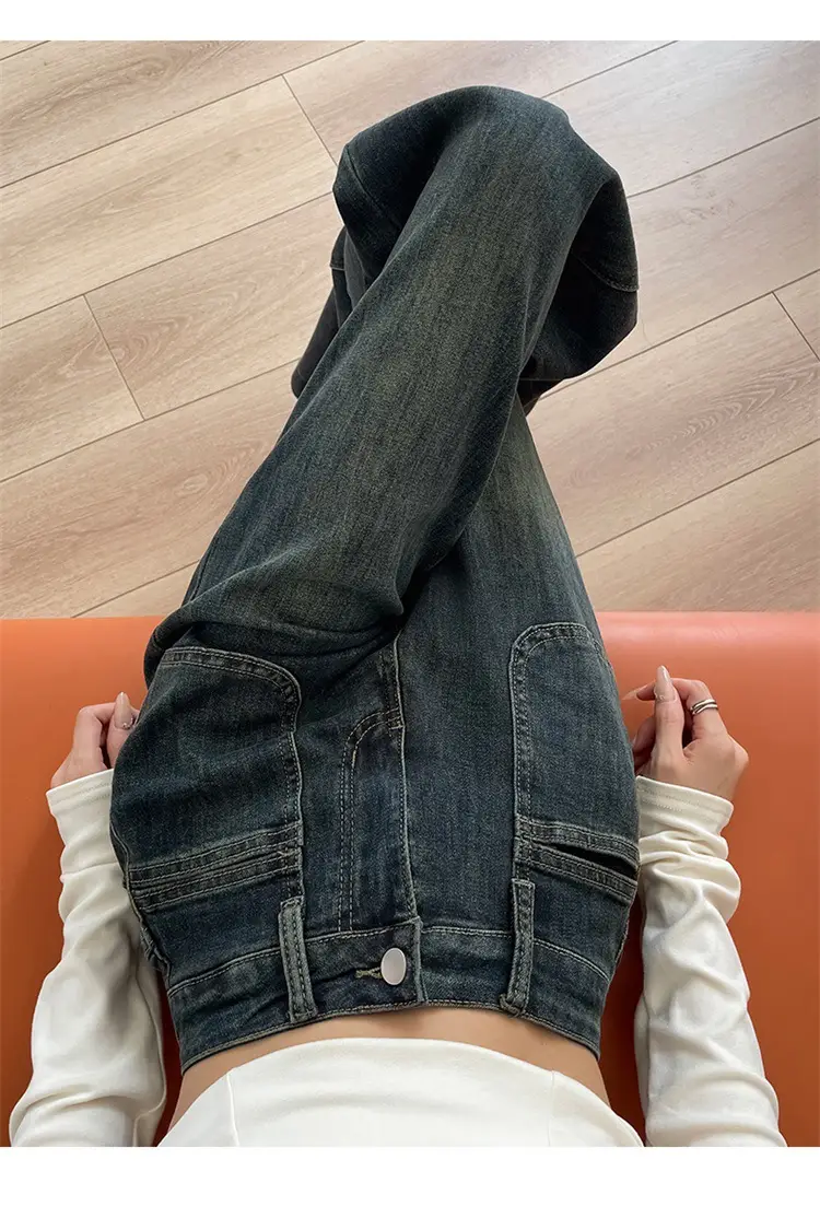Dark Blue Wide Leg Jeans Women Summer 2025 — feature 23