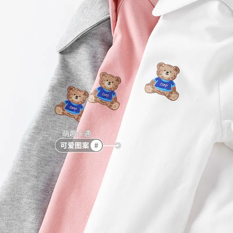 White Long-Sleeve Baby T-Shirt Autumn Spring Fall - Image 5