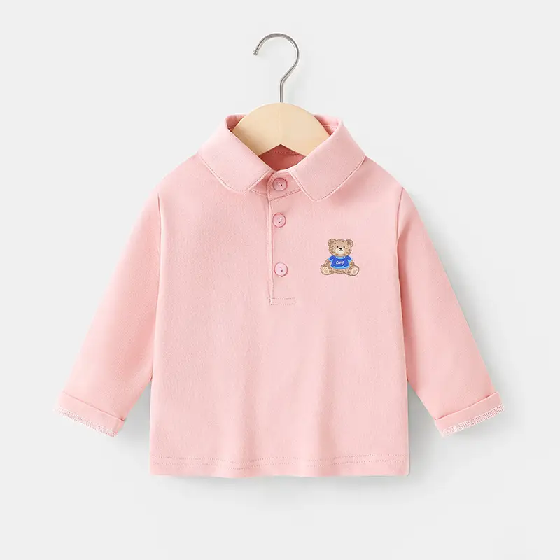 White Long-Sleeve Baby T-Shirt Autumn Spring Fall - Image 2
