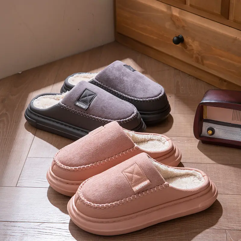 Men Winter Slipper Grey Soft Non-Slip 2025 - Image 7