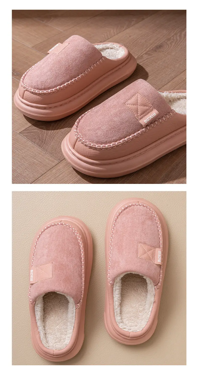 Men Winter Slipper Grey Soft Non-Slip 2025 — feature 9