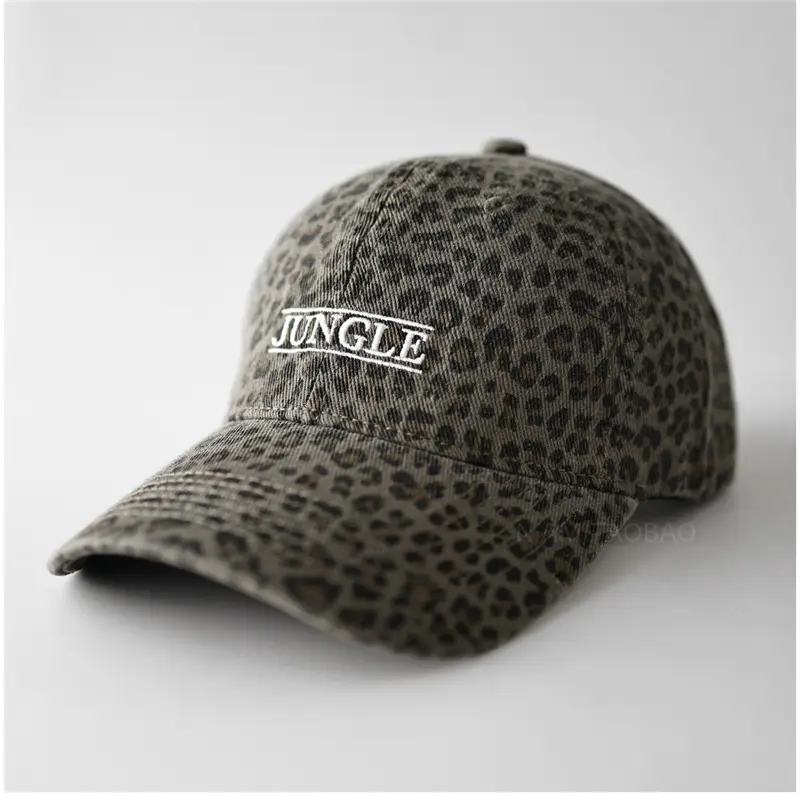 Leopard Print Baseball Cap for Men Women Duckbill Style - Image 2