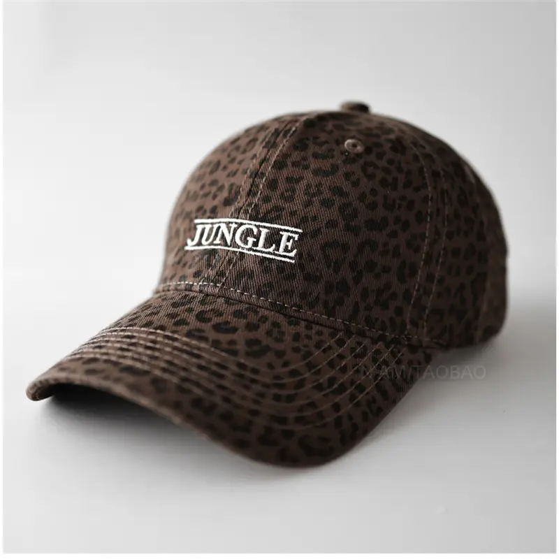 Leopard Print Baseball Cap for Men Women Duckbill Style - Image 3