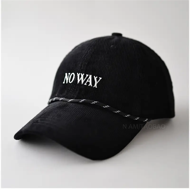 Nora Way Embroidered Baseball Cap Navy Blue Unisex