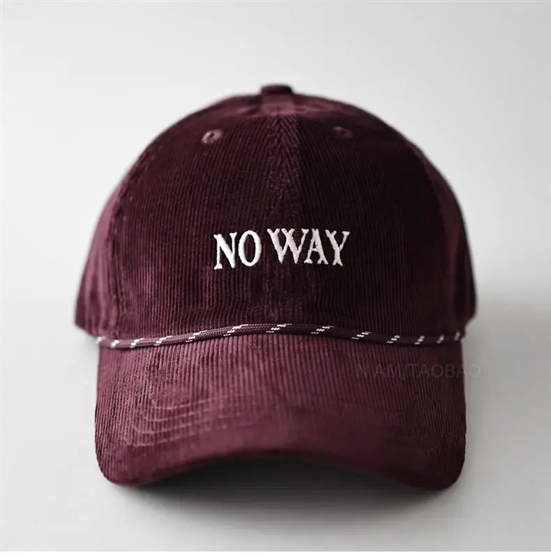 Nora Way Embroidered Baseball Cap Navy Blue Unisex — feature 5