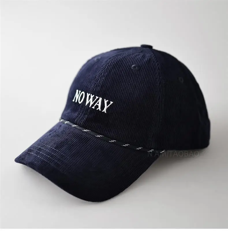Nora Way Embroidered Baseball Cap Navy Blue Unisex — feature 6
