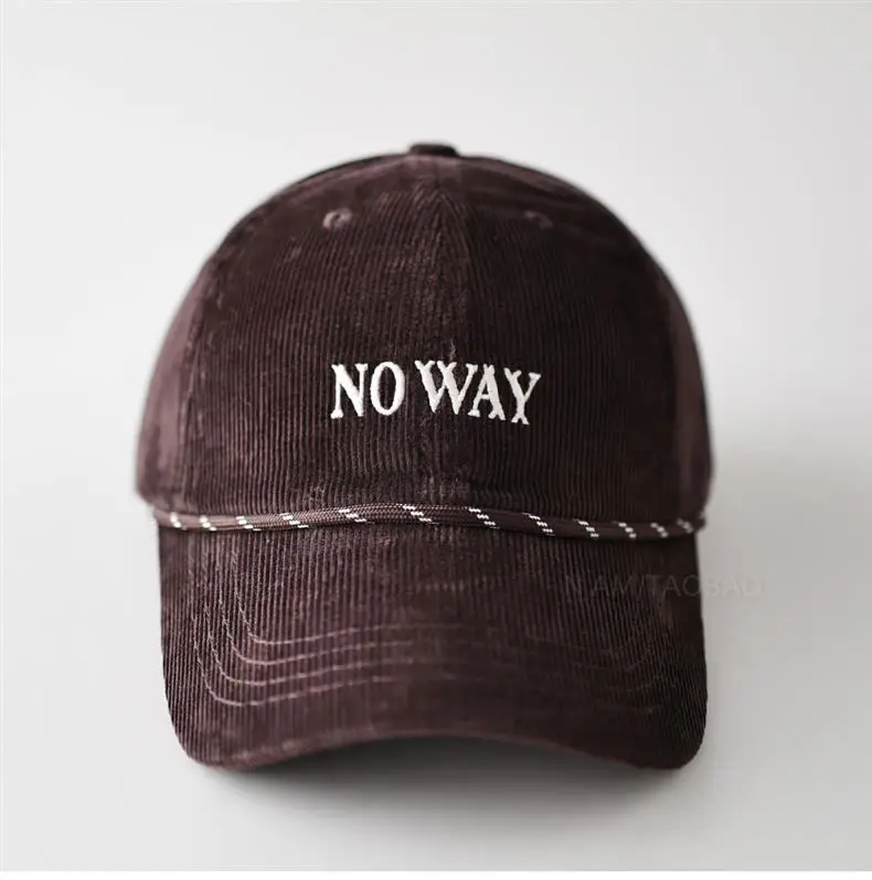 Nora Way Embroidered Baseball Cap Navy Blue Unisex — feature 9
