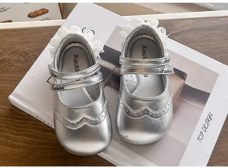 Girls Silver Rhinestone Flat Shoes 2025 — feature 11