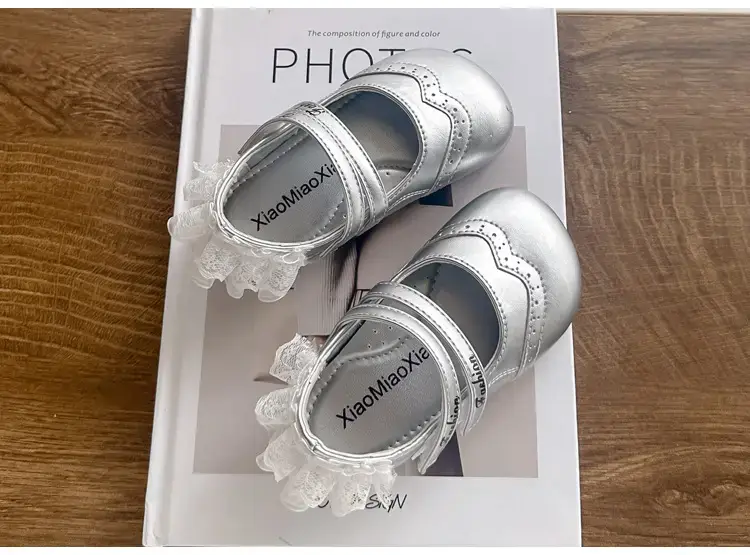 Girls Silver Rhinestone Flat Shoes 2025 — feature 8