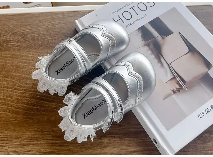 Girls Silver Rhinestone Flat Shoes 2025 — feature 9