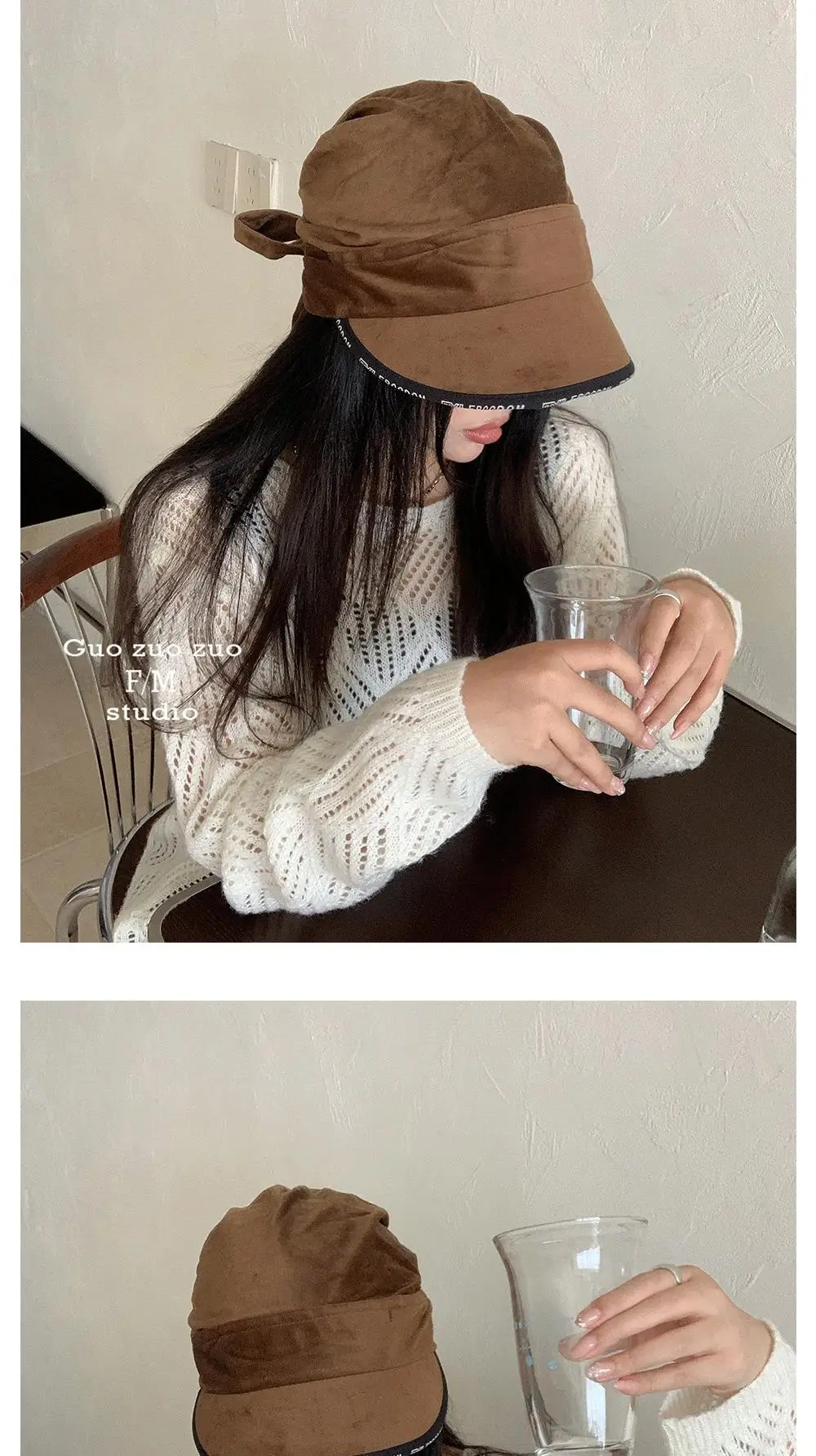 Korean Style Wide Bristle Cap with Strap for Men Women — feature 1