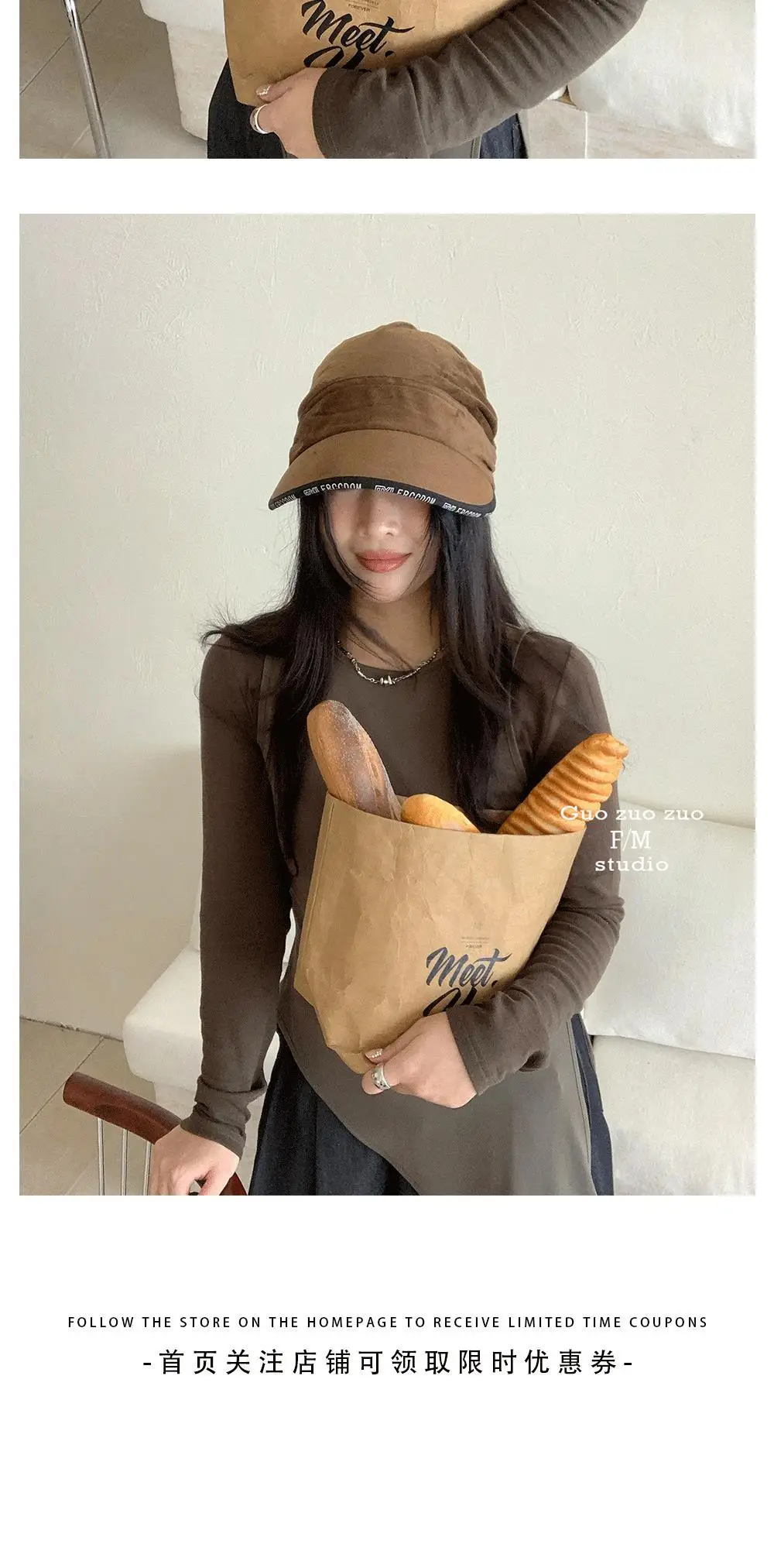Korean Style Wide Bristle Cap with Strap for Men Women — feature 10