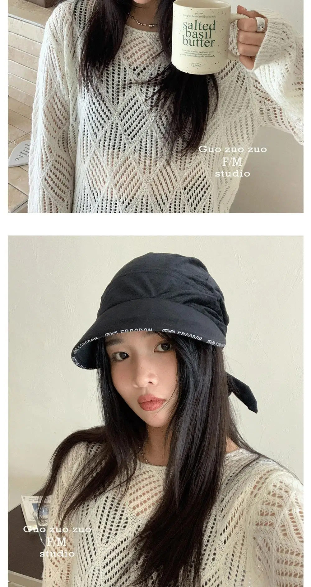 Korean Style Wide Bristle Cap with Strap for Men Women — feature 5