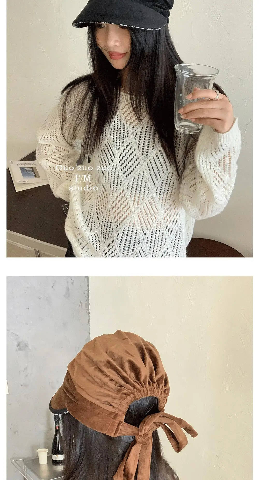 Korean Style Wide Bristle Cap with Strap for Men Women — feature 7